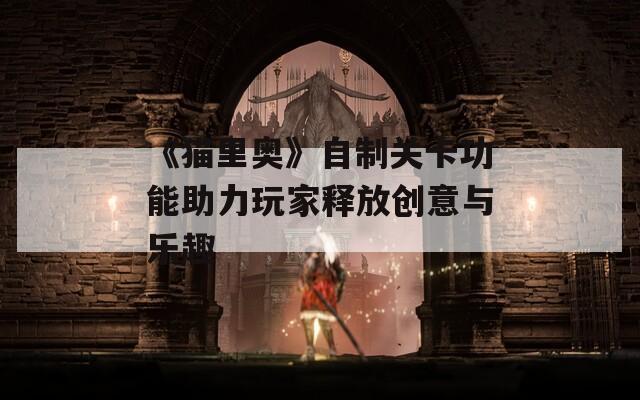 《猫里奥》自制关卡功能助力玩家释放创意与乐趣