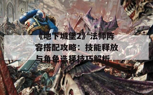 《地下城堡2》法师阵容搭配攻略：技能释放与角色选择技巧解析